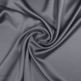 Ткань атлас темно-серого цвета