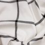 Ткань костюмная белого цвета в черную клетку