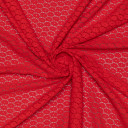 Ткань гипюр ярко-красного цвета