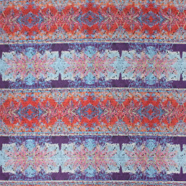Ткань жаккардовая, красно-синий принт