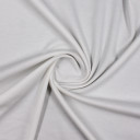 Трикотажная ткань Лакоста белого цвета