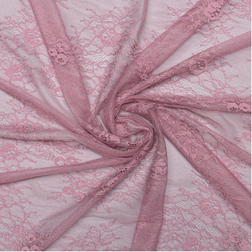 Кружевная ткань розовый цвет