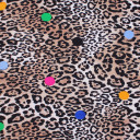 Ткань искусственный шелк с леопардовым принтом