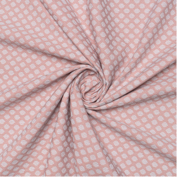 Жаккардовая ткань розового цвета