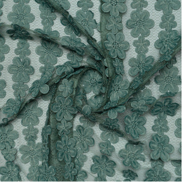 Макраме, ткань зеленого цвета