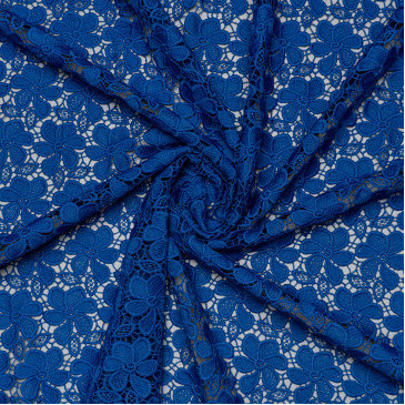 Кружевная ткань, синий цвет