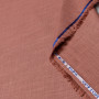 Ткань плательная оранжевого цвета с добавлением льна