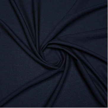 Костюмная ткань темно-синего цвета из шерсти