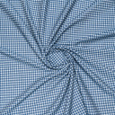 Ткань костюмная в бело-синюю клетку