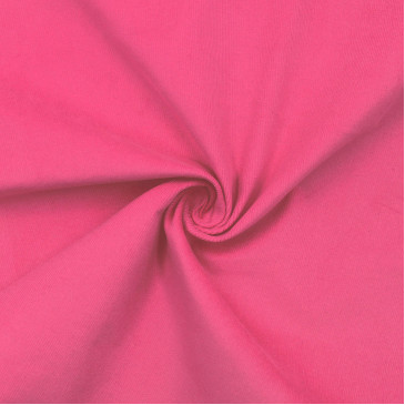Ткань вельвет неонового розового цвета 