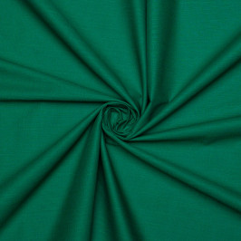 Ткань плательная изумрудного цвета с добавлением льна Ткань плательная изумрудного цвета с добавлением льна