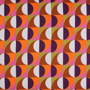 Сатин из вискозы с принтом