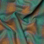 Костюмная ткань, оранжево-зеленая клетка