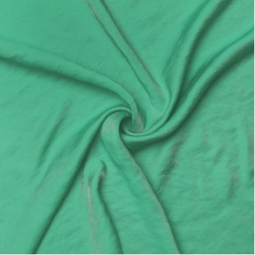 Ткань плательная зеленого оттенка с блеском