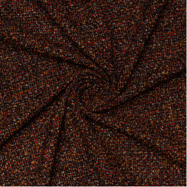 Костюмная ткань Шанель, оранжево-коричневый цвет