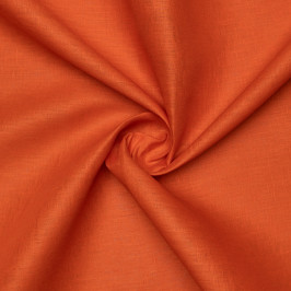 Лен 100%, ткань морковного цвета Лен 100%, ткань морковного цвета