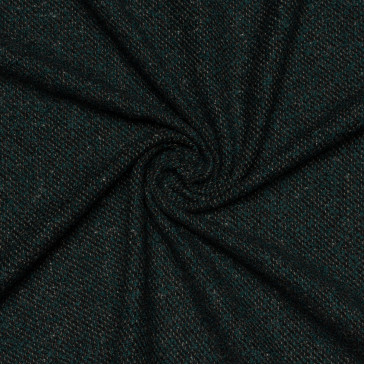 Пальтовая ткань, букле, темно-зеленый цвет