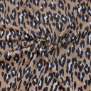 Трикотаж жаккардовый с анималистическим принтом