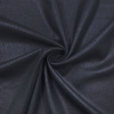 Ткань плательная темно-синяя со льном