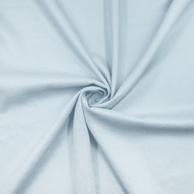 Ткань плательная голубая со льном