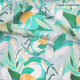 Плательная ткань с растительным принтом из 100% вискозы Плательная ткань с растительным принтом из 100% вискозы