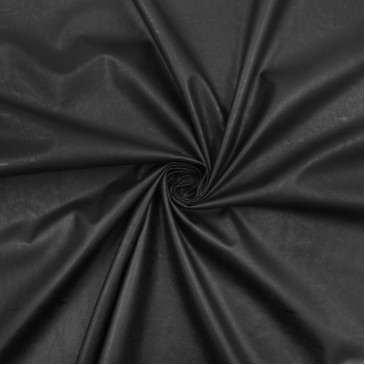 Искусственная кожа черная на вискозе