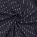 Костюмная темно-синяя ткань в полоску