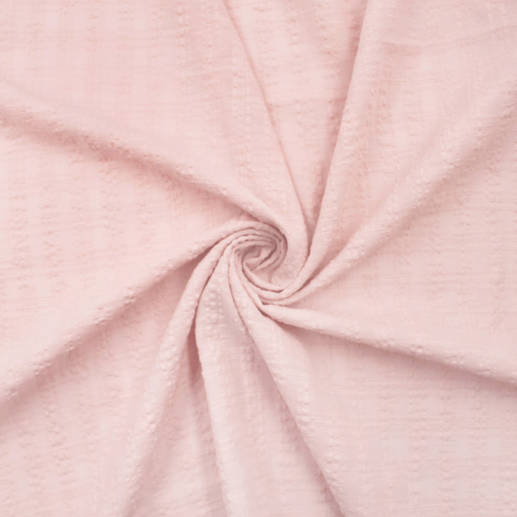 Ткань жаккардовая из хлопка пудрового цвета