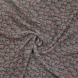 Сатиновая ткань из вискозы с принтом Сатиновая ткань из вискозы с принтом