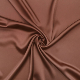 Атласная ткань цвета жженой карамели