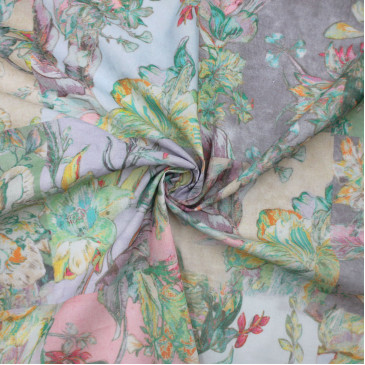 Плательная ткань голубовато-зеленая Плательная ткань голубовато-зеленая