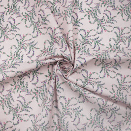 Хлопок 100% с растительным принтом