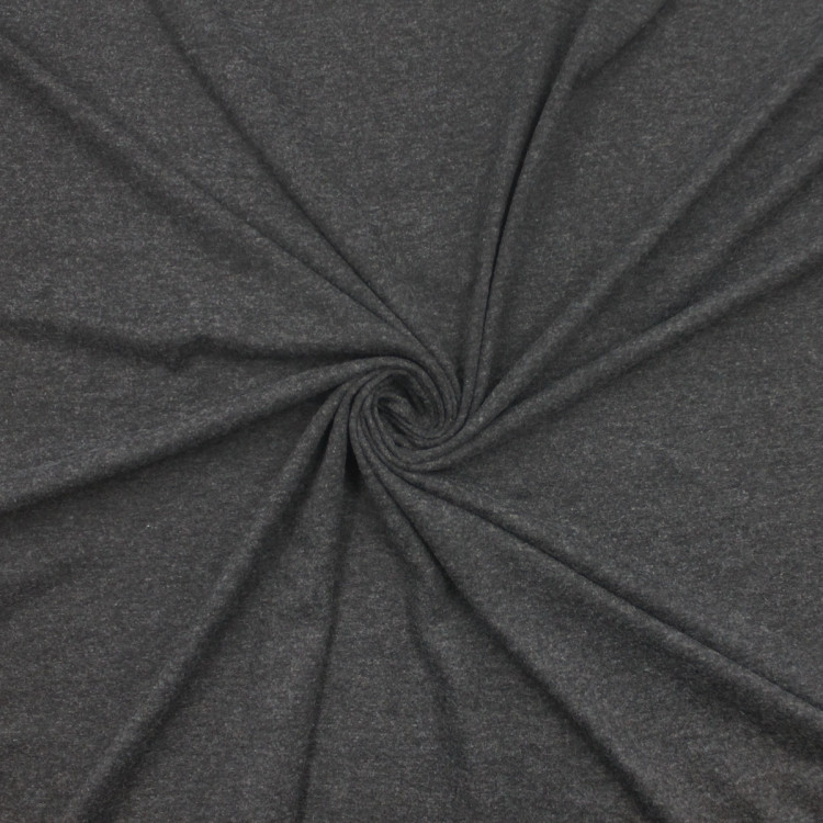 Трикотажное полотно темно-серого цвета