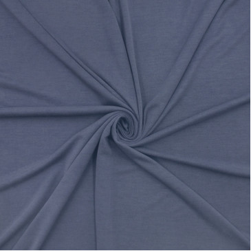 Трикотажное полотно синего цвета Италия