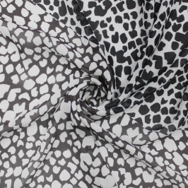 Ткань коричнево-молочная вискоза 100% Италия