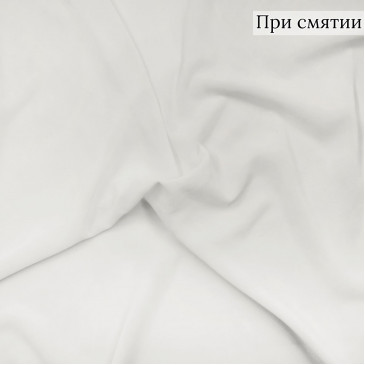 Креп шифон ткань молочного цвета