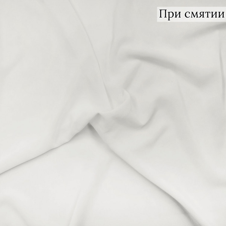 Креп шифон ткань молочного цвета
