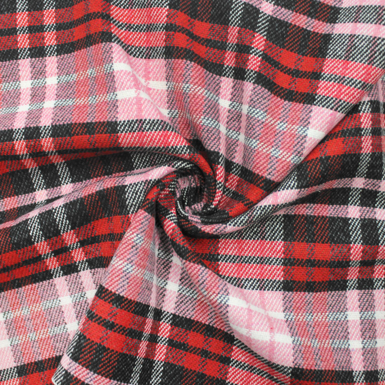 Костюмная ткань в красную клетку Костюмная ткань в красную клетку