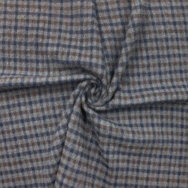 Костюмная ткань из шерсти и вискозы в клетку Костюмная ткань из шерсти и вискозы в клетку