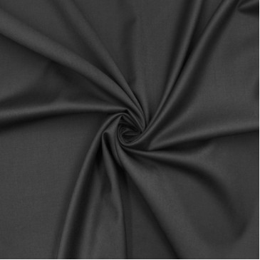Костюмная ткань черного цвета из шерсти и эластана