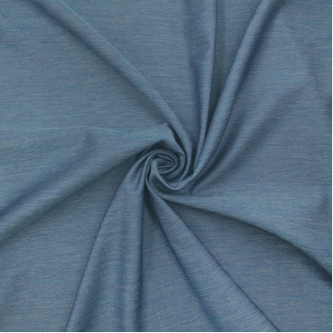 Костюмная полушерстяная синяя ткань