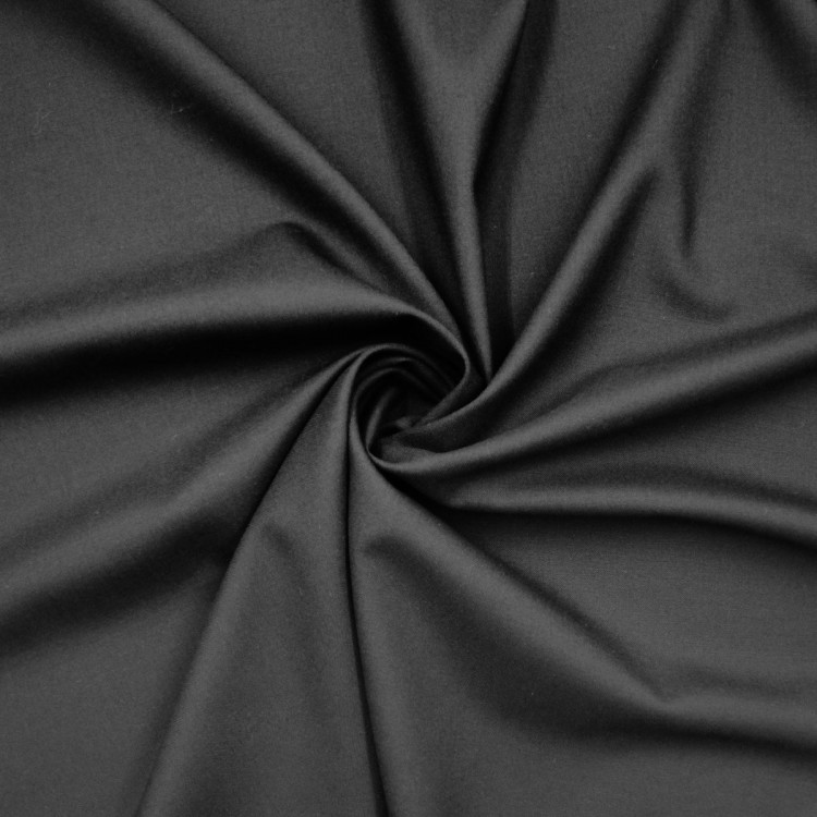 Костюмная ткань черного цвета Италия