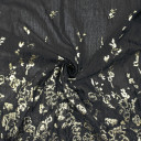 Органза жаккардовая черно-золотая Органза жаккардовая черно-золотая