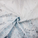 Органза жаккардовая бело-голубая Органза жаккардовая бело-голубая