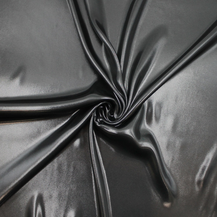 Искусственный шелк черный/серебристый цвет Искусственный шелк черный/серебристый цвет