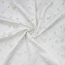 Атлас с цветочной аппликацией