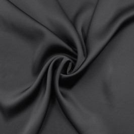 Ткань атласная черная