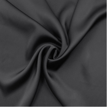 Ткань атласная черная
