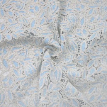 Макраме ткань голубая