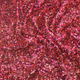 Бархатная ткань красная с пайетками